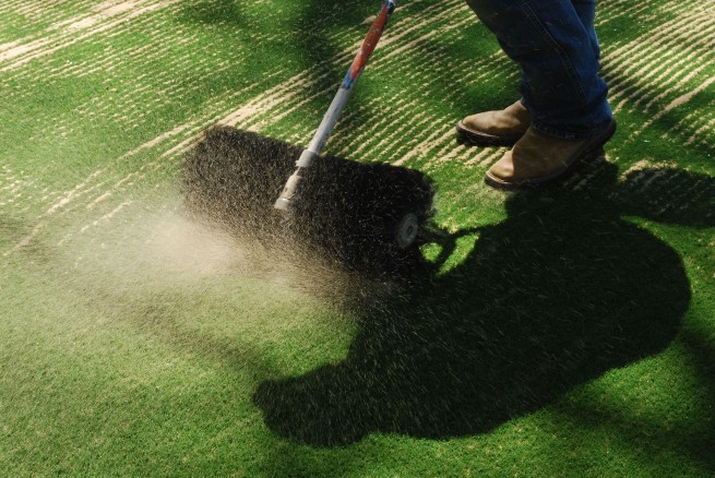 Austin artificial turf installation - base layer aggregate